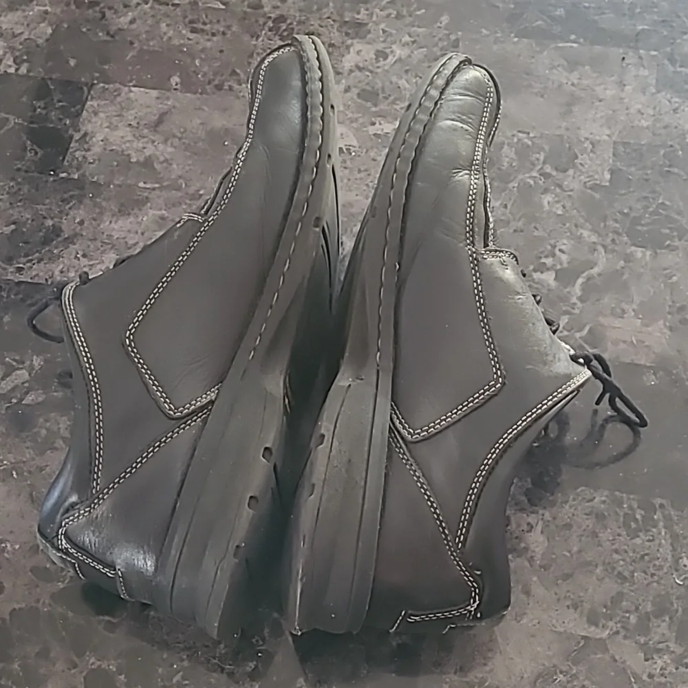 DOCKERS Mens 10 Prostyle Black Leather dress Oxford shoes